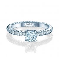 טבעת אירוסין רסיפה 14 קראט זהב לבן 11