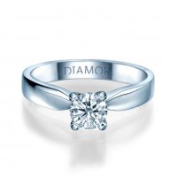 טבעת אירוסין אורגון 14 קראט זהב לבן 11