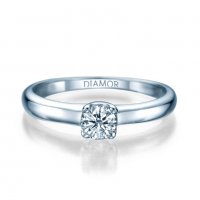 טבעת אירוסין מיין 14 קראט זהב לבן 11