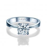 טבעת אירוסין יוון 14 קראט זהב לבן 11