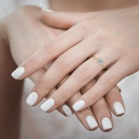 טבעת אירוסין עד 3000 פוראלי 14 קראט זהב צהוב 4