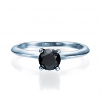 טבעת אירוסין וינה 14 קראט זהב לבן 11