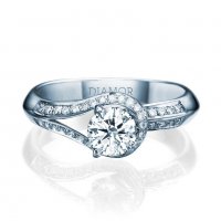 טבעת אירוסין בלארוס 14 קראט זהב לבן 11